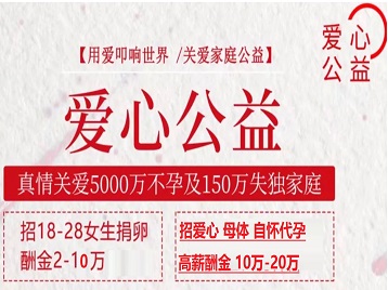 海口市捐卵助孕生子 爱心志愿者招募